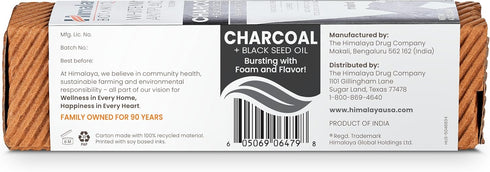 Himalaya Botanique Whitening Antiplaque Toothpaste - Charcoal and Black Seed Oil for Whiter Teeth, 4 oz