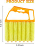AOCEAN 4 Pcs Blind Cleaner Duster Tool 7-Finger Dusting Cleaner Tool for Window & Air Conditioner Handheld Mini Duster Brush for Wood Blinds Dust Dirt