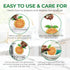 Biodegradable Cellulose Compressed Sponges, Pack of 12 Fruit Shaped Kitchen Sponges for Heavy Duty Cleaning