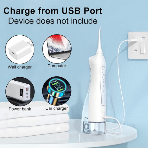 USB Charging Cable for Nicwell, Fairywill, Aquasonic, MOSPRO, Nicefeel, Zerhunt, Oralfree, Waterfloss, Tovendor, Hangsun, Initio, McNaval , Cremax and USB Charging Cord Replacement Parts ( White)…
