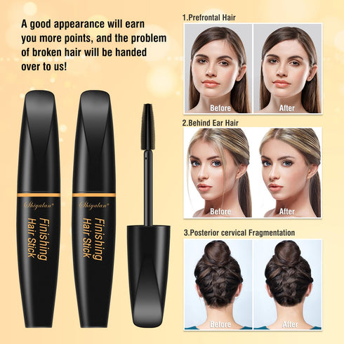 SUOFEIYA Hair Wax Stick for Women 2PC - Hair Finishing Stick, Fly Away Tamer, Not Greasy