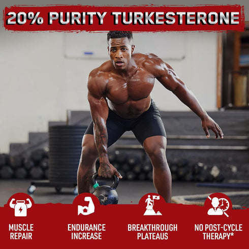 1400mg Beta Ecdysterone and Turkesterone Supplements | 60 Capsules | Maximized for Muscle Mass and Strength