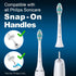 MRYUESG Replacement Toothbrush Heads, 10 Pack, Compatible with Philips Sonicare, White-Blue