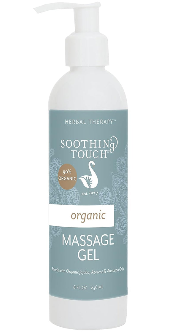 Soothing Touch Massage Gel Organic, Unscented, 8 Ounce
