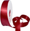 Morex 7/8" X 50 YD Double Face Satin Ribbon - Scarlet Ribbon for Gift Wrapping, Birthday Cards, Crafts, Wedding Gifts
