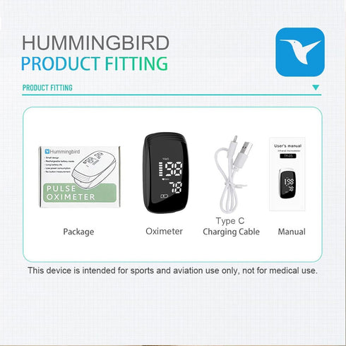 Rechargeable Pulse Oximeter Fingertip, Accurate Blood Oxygen Saturation Monitor, Fast SpO2 Reading (Black)