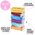 Sunnychicc 6 Gifts(Book,6 Pieces Book Kitchen Sponges Novels Sponges Fun Non-Scratch Scrub for Washing Dishes Pots Pans