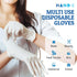 Hand-E Touch White Nitrile Disposable Gloves | Latex Free | Food Prep, Salon, Kitchen Gloves