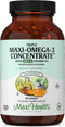 Maxi Health Omega 3 Supplement - Omega-3 Fish Oil Triple Concentrate w/ Vitamin D3 - 90 Softgels for Heart, Brain,