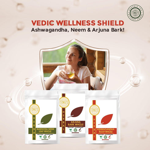 Pack 15.06 oz (426.94 Pride Of India | Ayurvedic Healing gm) | Includes Arjuna Bark Whole, Ashwagandha Root Whole