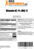 K2 K2 MK-7, K2 9mg 10g (0.35 oz) (Pack 1) BulkSupplements.com Vitamin Powder - Vitamin as Menaquinone Powder - Vitamin