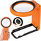 30X 40X Magnifying Glass with Light and Stand, Foldable Handheld Illuminated Magnifier for Reading and Close Work