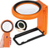 30X 40X Magnifying Glass with Light and Stand, Foldable Handheld Illuminated Magnifier for Reading and Close Work
