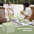 zjdbset 200 Pcs Sage Green Guest Napkin Paper Disposable Sage Green Hand Towels Beverage Napkin Paper for Bathroom