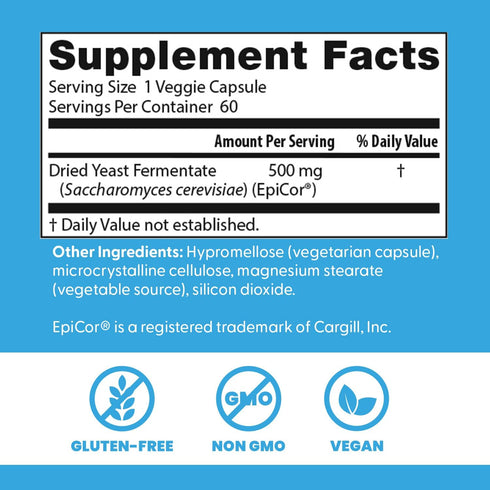 Doctors Best Immune Support Postbiotic, Vegan, Non-GMO, Gluten Free, 60 Veggie Caps, Supports Immune Function
