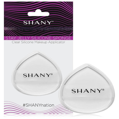 SHANY Stay Jelly Silicone Sponge - Clear Non-Absorbent Makeup Blending Sponge for Flawless Foundation Application