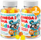 DR. MORITZ Omega 3 Kids Gummies (180 Count), Vegan DHA Gummies for Brain & Heart Health, Gluten-Free