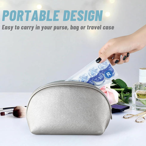 JynJyn 2-Pack 30 30 Contact Lens Organizer Case, Portable Storage Case for Daily Disposable Contact Lenses, Holds