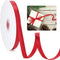 WUINOID 3/8" Red Ribbon, 50 Yards Ribbon for Gift Wrapping, Satin Fabric Ribbons