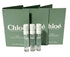 Chloe Rose Naturelle Intense Sample Perfume WOMEN Spray, 1.2 ml / 0.04 oz - set of 3