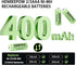 Henreepow Ni-MH 2/3AAA 1.2v 400mAh Rechargeable Batteries,Low Self-Discharge, Long Range with Button Top for Solar Lights,Length 2/3 The Size of AAA batteries(12 pack)(Not AAA Size Batteries)