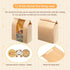 MOPKIUTR 180 Pack 14" 8.3" 3.5"Sourdough Packaging (180) 180 Pack Large Kraft Paper Bread Loaf Bag with Tin Tie Tab