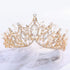 Unicra Wedding Crowns and Tiaras, Silver Flower Rhinestones Costume Queen Crown for Women and Girls