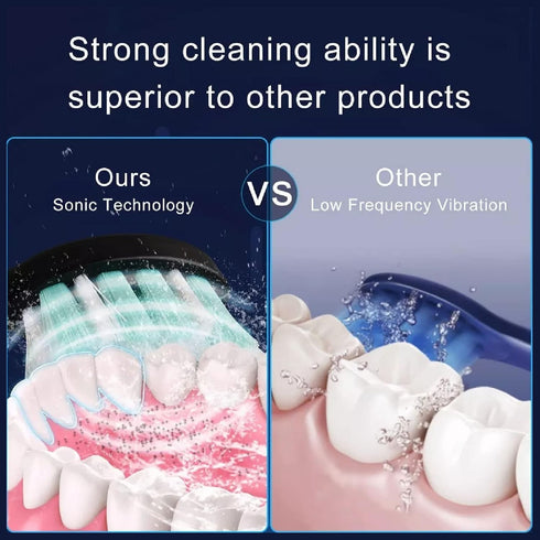 Nachukan 4 Rechargeable Electric Toothbrush with Soft Bristle Brush Heads for Adults, Whitening Power Sonic Toothbrush