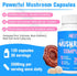 Mushroom Supplement 2600mg, 20-IN-1 Complex - Organic Mushrooms for Natural Energy, Immunity, Memory, Focus & Longevity