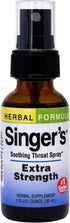 Herbs Etc. Singer's Saving Grace Extra Strength, 1 fl oz Throat Relief Spray with Licorice