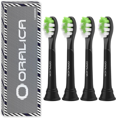 Compatible Philips Sonicare W DiamondClean Replacement Toothbrush Heads HX6062 HX6063 HX6064, 4 Pack