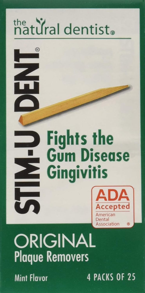 STIM-U-DENT Original Mint Plaque Removers, 100 Toothpicks
