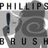 Phillips Brush Co Light Touch Hair Brush - 8 Inch, Black, Twin Beaded Nylon Bristles for Styling & Detangling