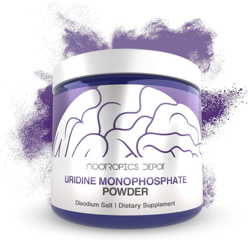 Nootropics Depot Uridine Monophosphate Powder, 30 Grams, Disodium Salt, Supports Cognitive Function