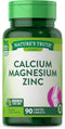 Calcium Magnesium Zinc Supplement 90 Caplets | Non-GMO and Gluten Free by Nature's Truth