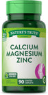 Calcium Magnesium Zinc Supplement 90 Caplets | Non-GMO and Gluten Free by Nature's Truth