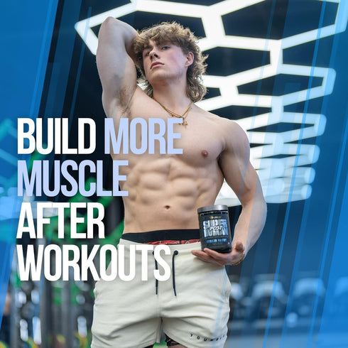 ALPHA LION Superhuman Post - Fast Acting Post Workout Recovery for Men & Women (25 Servings, Curlin Candy)