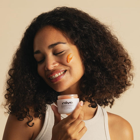 Raya Pumpkin Enzyme Facial Puree (127), Gentle Exfoliating Treatment for All Skin, Reduces Fine Lines