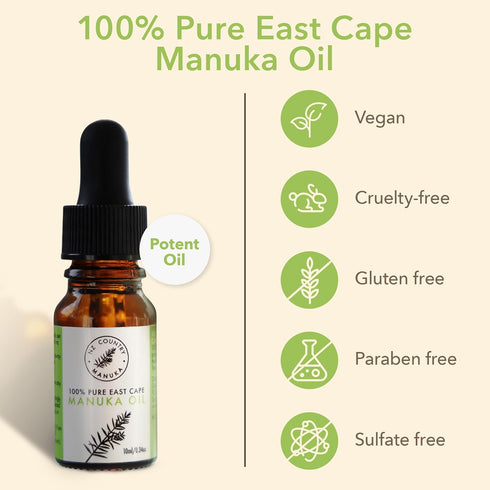 100% Pure New Zealand Manuka Oil - Organic Essential Oil, 35x Stronger Than Tea Tree Oil for Skin, Hair, Diffuser