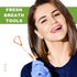 10 Pieces Plastic Tongue Scraper for Adults and Kids, Healthy Oral Care Tongue Cleaner, Pink Blue Green Purple Orange