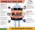 Morning Buzz Energy Drink Powder - Sugar-Free Energy Boost Drink Mix - 30 Servings, Peach Rita