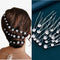 JHOO Bridal Hair Accessory - 20PCS Rhinestone Hair Pins Wedding Jewelry for Bridal (Silver)