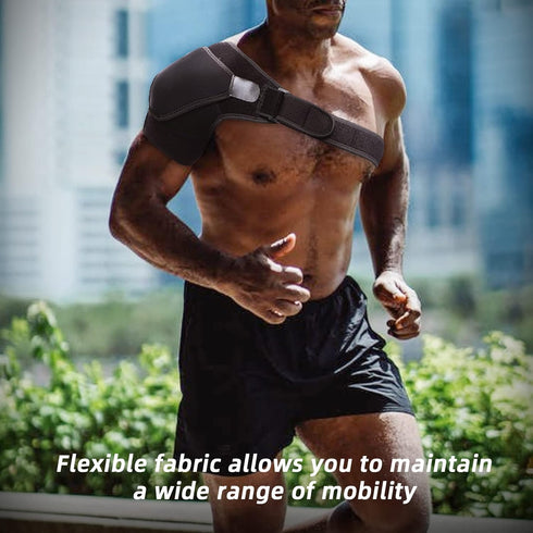 Injury Recovery Compression Support Sleeve, Shoulder Brace for Torn Rotator Cuff, Pain Relief, Fits Left and Right Arm