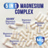 Magnesium Complex Supplement 500mg | 60 Capsules | High Absorption Chelated Magnesium with Glycinate, Oxide, Malate,