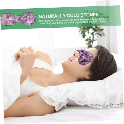 Natural Jade Cooling Eye Mask for Relaxation and Sleep