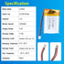 112840 3.7V Lipo Battery 1300mAh Rechargeable Lithium Polymer Pack with JST PH2.0mm Connector for Electronics