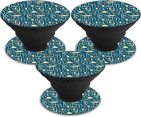 MightySkins 3 Pack Skin for PopSockets - Deco Fish | Unique Vinyl Decal Wrap Cover | Easy to Apply, Remove