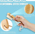 ZJoey 3 Leather(3 Pcs Wood Laundry Stain Brush Stain Remover Brushes with Boar Bristle Small Stain Brush for Clothes