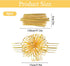 Macuezu 6 6 Inches PCS Gold Pull Bows, Gold Bow for Gift Wrapping, Reusable Organza Glitter Bows for Valentine's Day