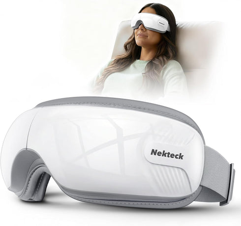 Nekteck Eye Massager with Heat, Birthday Gifts Eye Mask Massage for Migraine